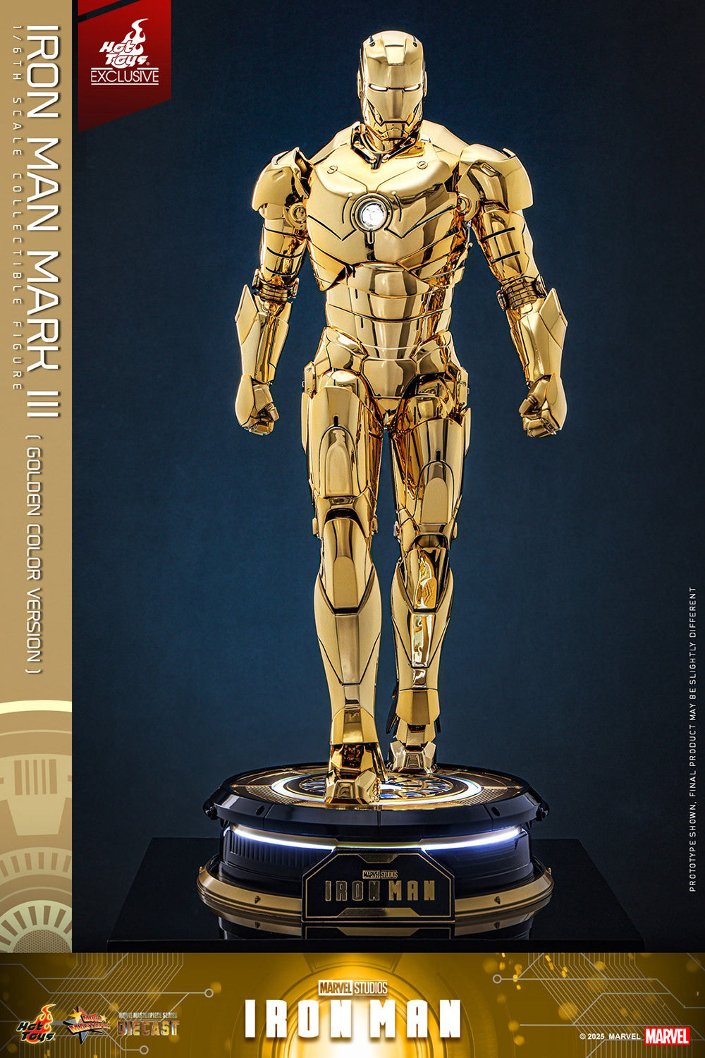 Hot Toys - MMS764D69 Iron Man Mark III (Golden Color Version) - 1/6 Scale Collectible Figure
