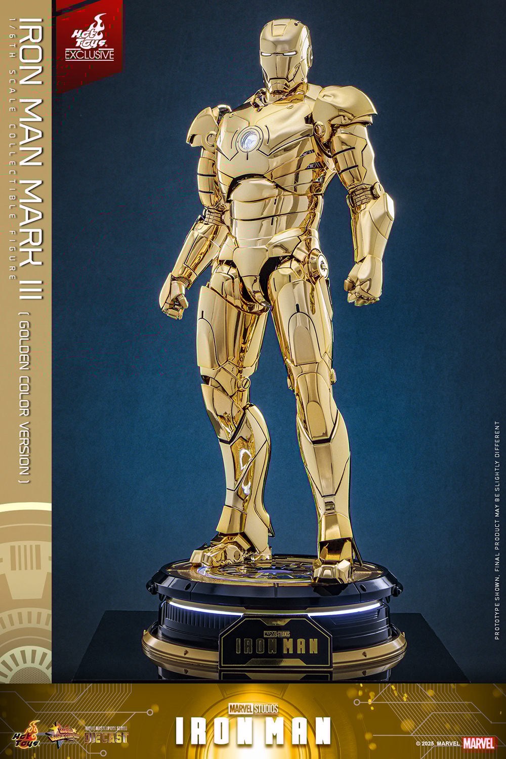 Hot Toys - MMS764D69 Iron Man Mark III (Golden Color Version) - 1/6 Scale Collectible Figure