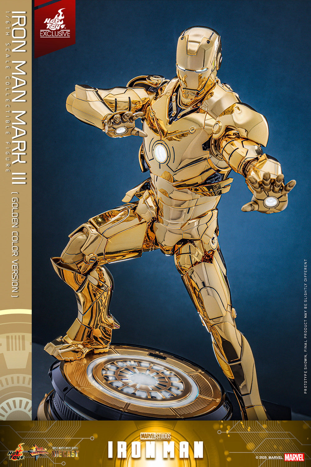 Hot Toys - MMS764D69 Iron Man Mark III (Golden Color Version) - 1/6 Scale Collectible Figure