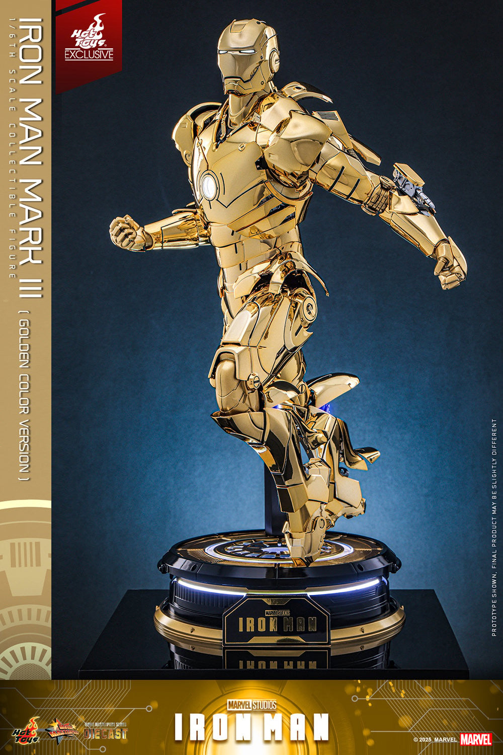 Hot Toys - MMS764D69 Iron Man Mark III (Golden Color Version) - 1/6 Scale Collectible Figure