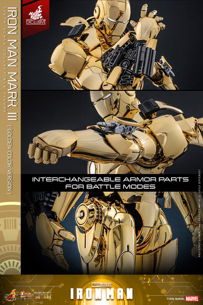 Hot Toys - MMS764D69 Iron Man Mark III (Golden Color Version) - 1/6 Scale Collectible Figure