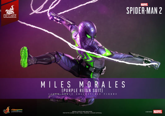 Hot Toys - VGM68 - Marvel's Spider-Man 2: Miles Morales (Purple Reign Suit) Limited Edition (Hot Toys Exclusive) - 1/6 Scale Collectible Figure