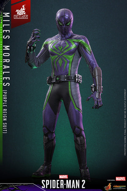 Hot Toys - VGM68 - Marvel's Spider-Man 2: Miles Morales (Purple Reign Suit) Limited Edition (Hot Toys Exclusive) - 1/6 Scale Collectible Figure