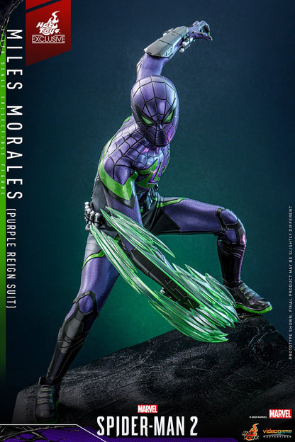 Hot Toys - VGM68 - Marvel's Spider-Man 2: Miles Morales (Purple Reign Suit) Limited Edition (Hot Toys Exclusive) - 1/6 Scale Collectible Figure