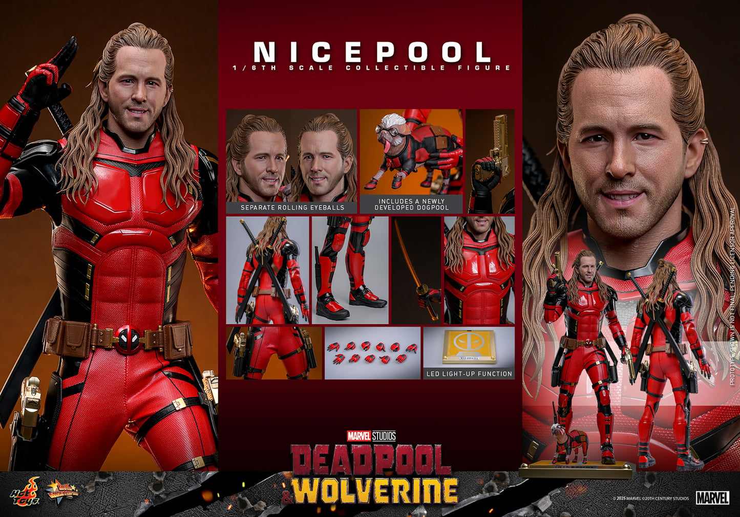 (Preorder) Hot Toys MMS788 Deadpool & Wolverine [Nicepool] 1/6 Scale Collectible Figure