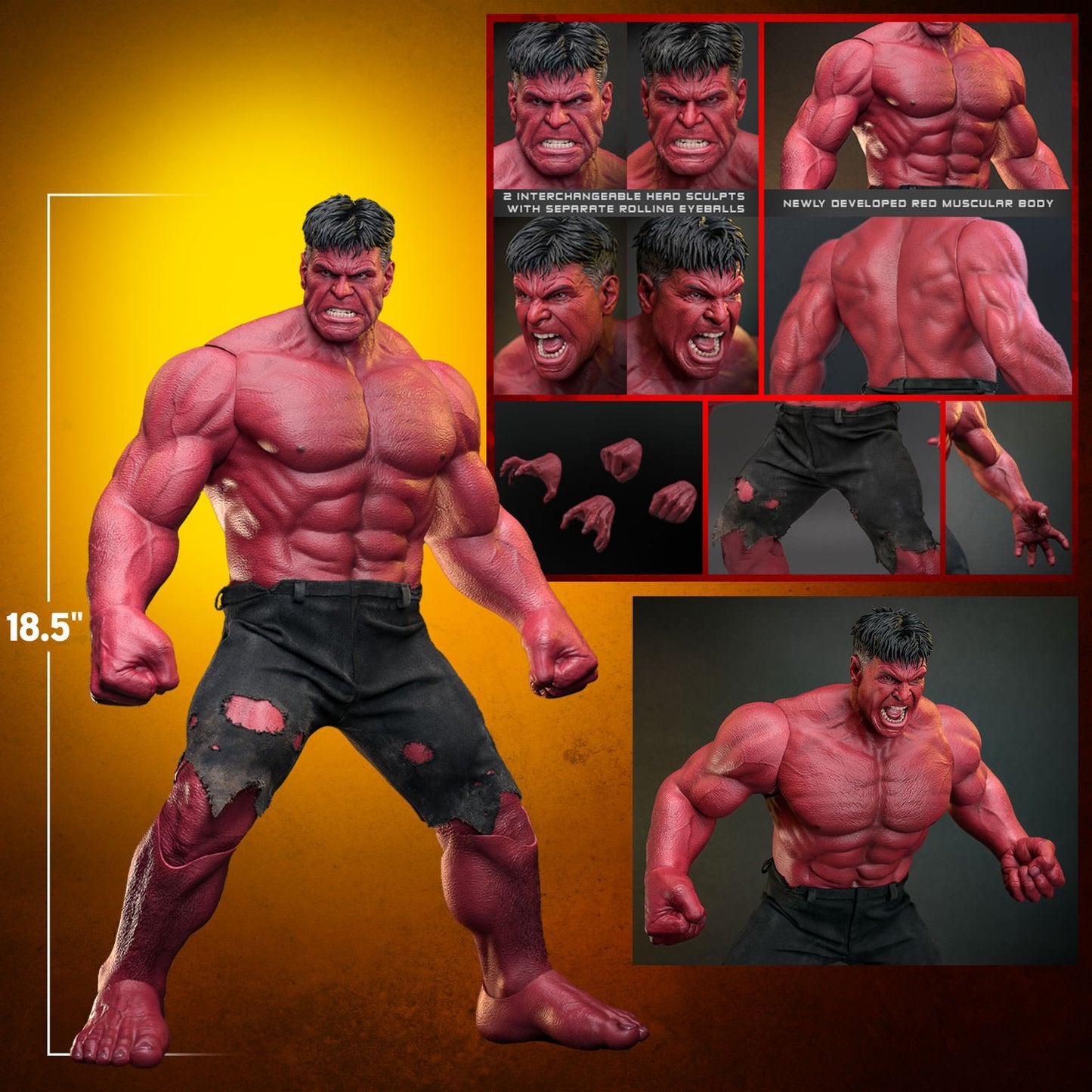 (Preorder) Hot Toys MMS797 Captain America: Brave New World [Red Hulk] 1/6 Scale Collectible Figure