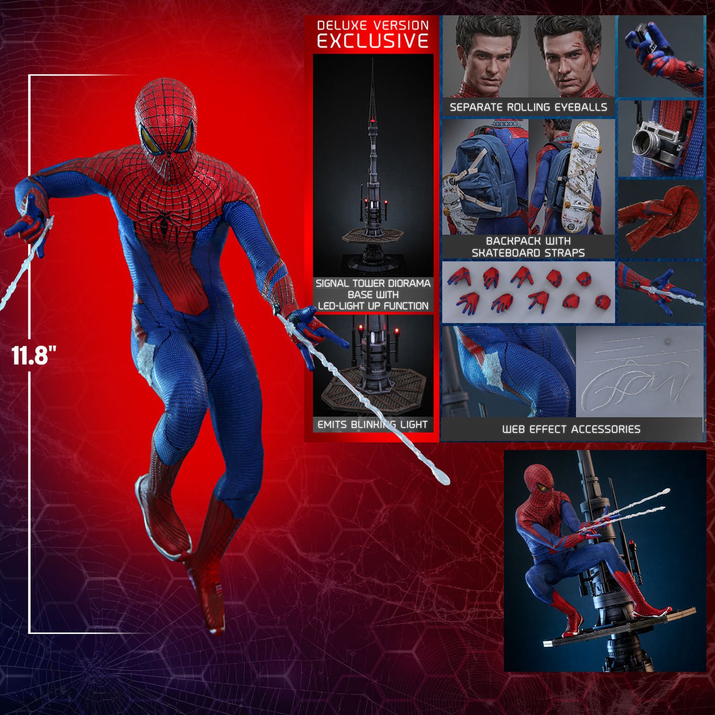 (Preorder) Hot Toys MMS772 The Amazing Spider-Man [The Amazing Spider-Man] (Deluxe Version) (Special Edition) 1/6 Scale Collectible Figure