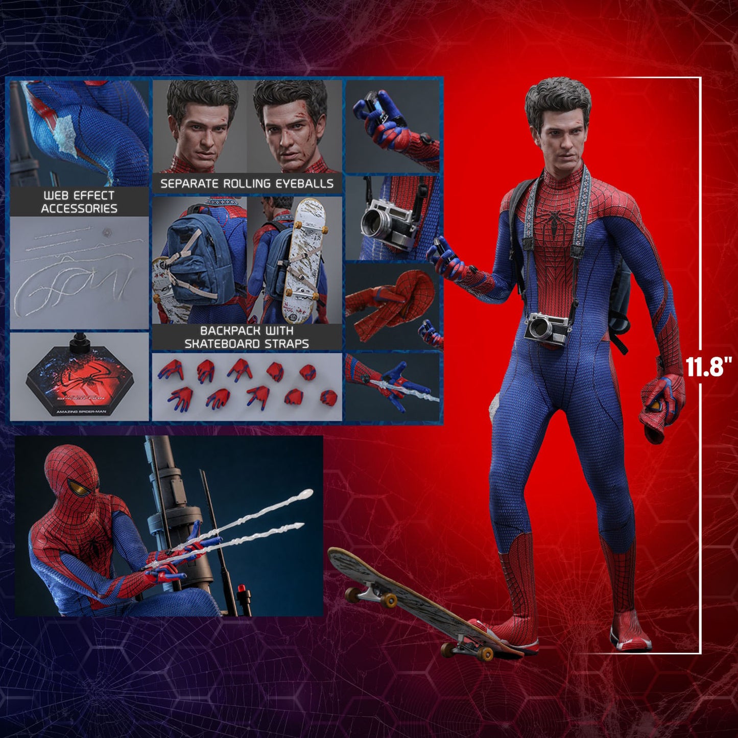 Hot Toys - MMS771 - The Amazing Spider-Man - The Amazing Spider-Man (Regular Version) (Special Edition) - 1/6 Scale Collectible Figure