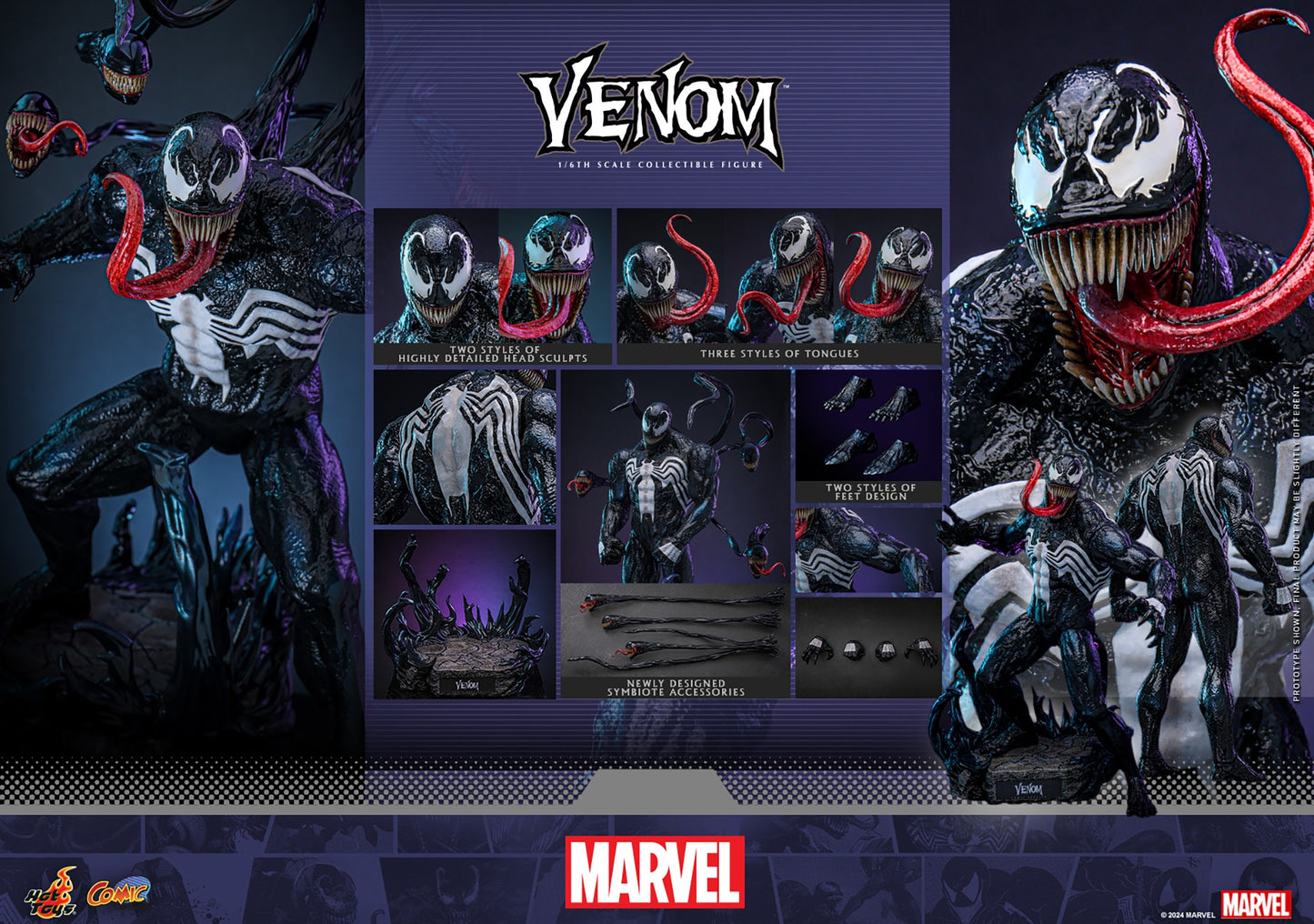 Hot Toys CMS023 Marvel Comics [Venom] 1/6th Scale Collectible Figure