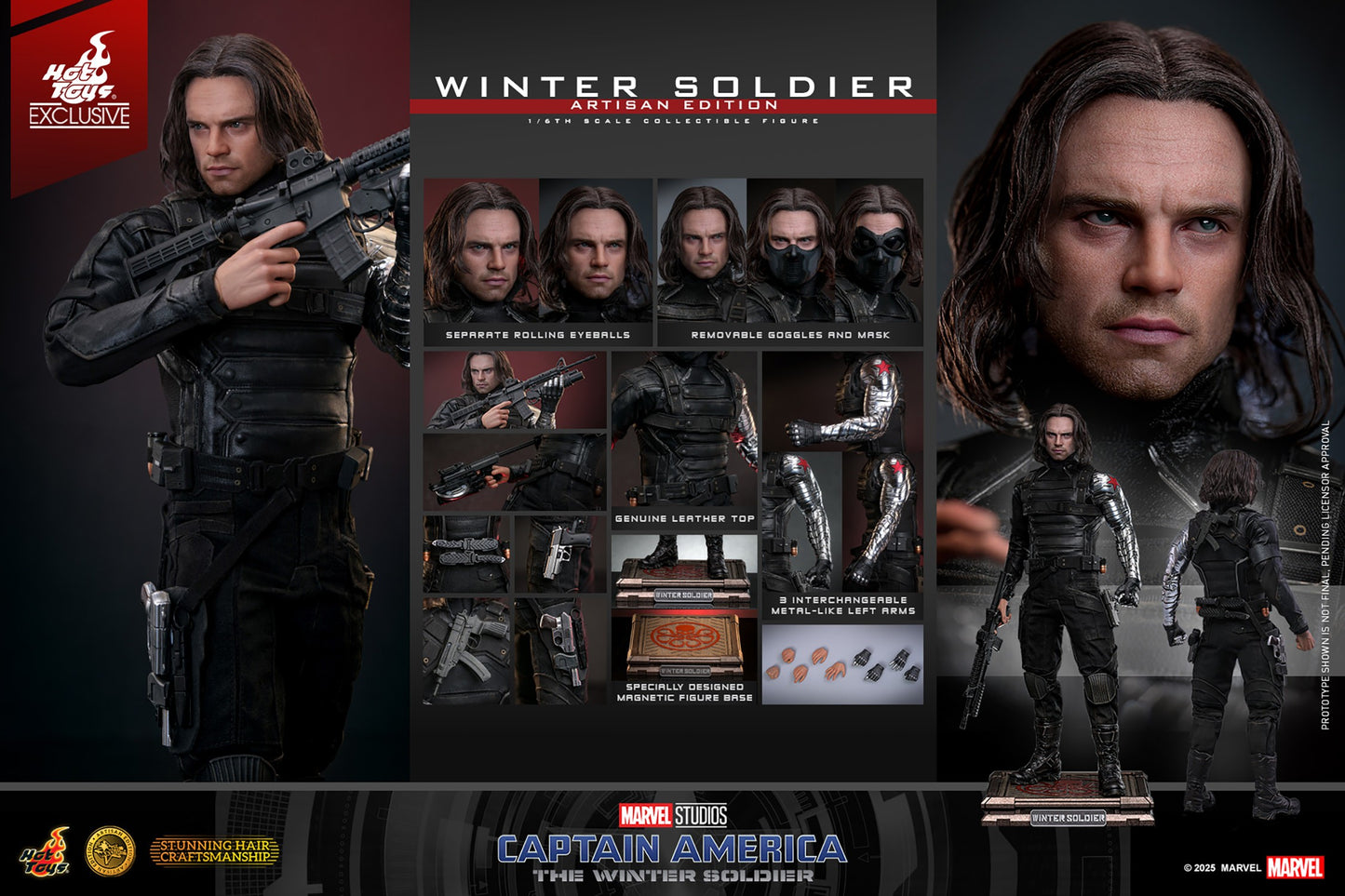 (Preorder) Hot Toys MMS790AEB Captain America: The Winter Soldier [Winter Soldier] (Artisan Edition) (Special Edition)