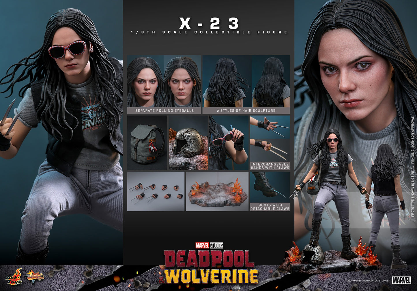 (Preorder) Hot Toys MMS781 Marvel Deadpool and Wolverine [X23] 1/6 Scale Collectible Figure