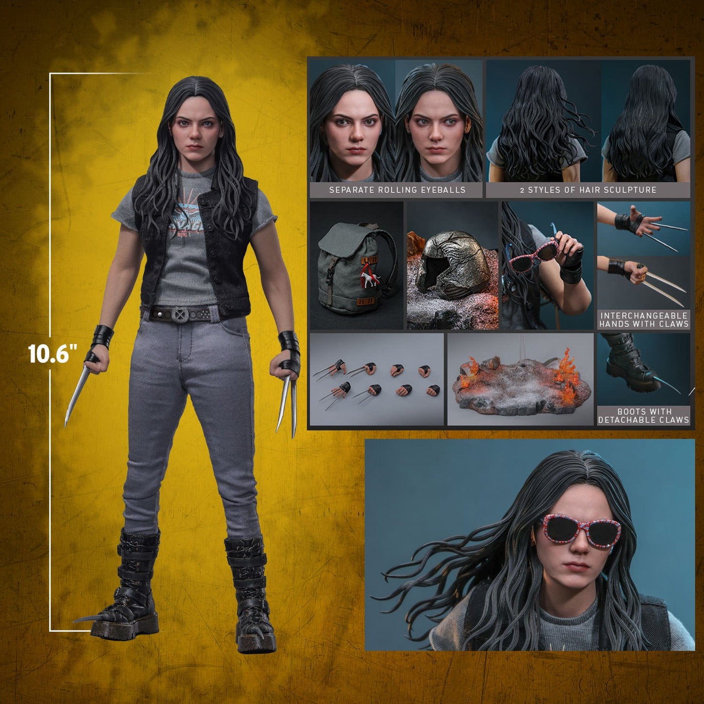 (Preorder) Hot Toys MMS781 Marvel Deadpool and Wolverine [X23] 1/6 Scale Collectible Figure