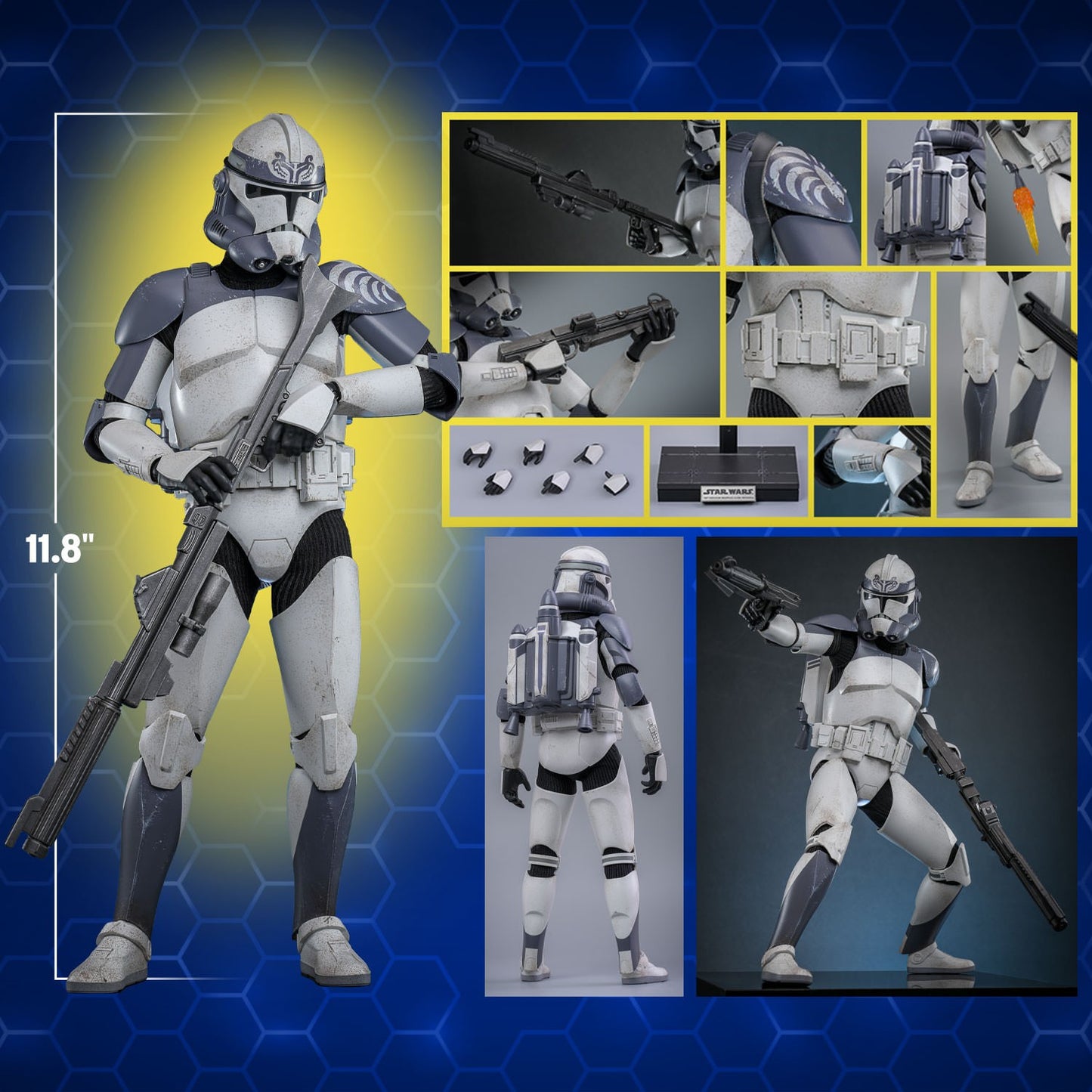 (Preorder) Hot Toys TMS142 Star Wars: The Clone Wars [104th Battalion Wolfpack Clone Trooper] 1/6th scale Collectible Figure