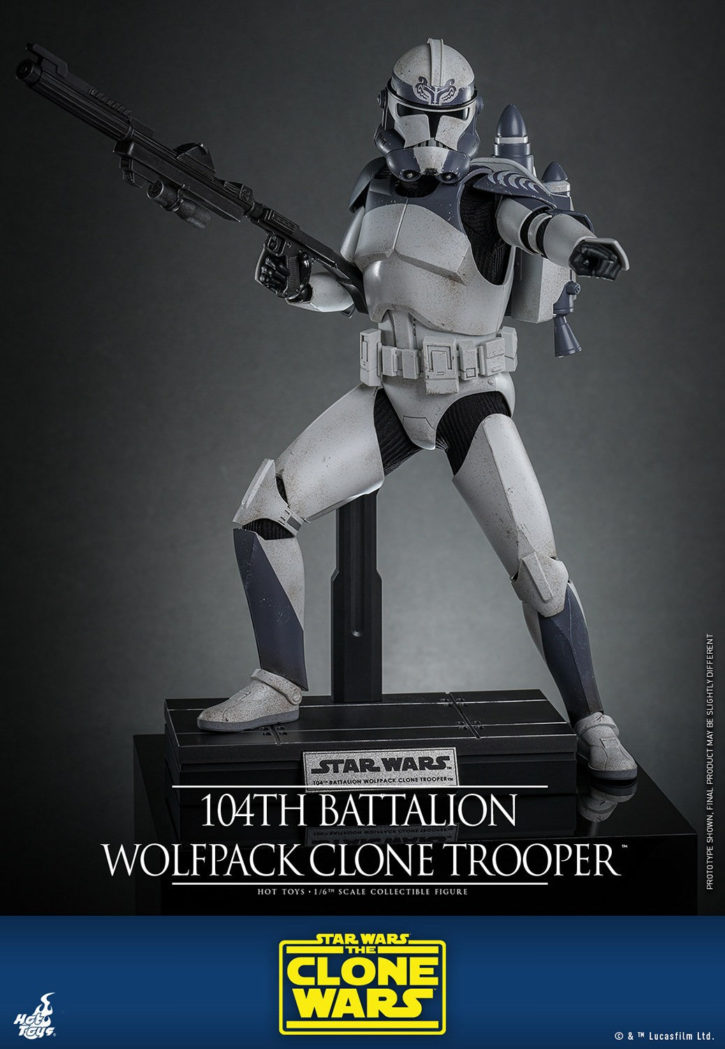 (Preorder) Hot Toys TMS142 Star Wars: The Clone Wars [104th Battalion Wolfpack Clone Trooper] 1/6th scale Collectible Figure