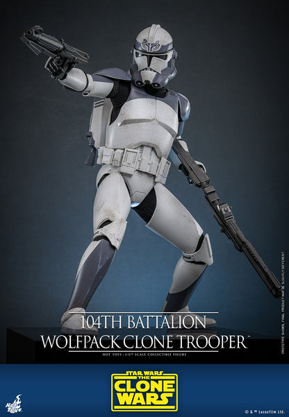 (Preorder) Hot Toys TMS143 Star Wars: The Clone Wars [104th Battalion Wolfpack Clone Trooper](Deluxe Version) 1/6 Scale Collectible Figure
