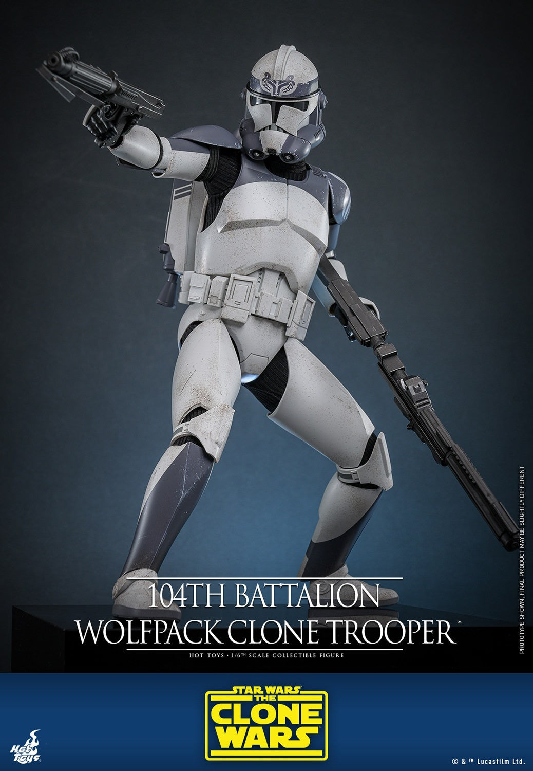 (Preorder) Hot Toys TMS142 Star Wars: The Clone Wars [104th Battalion Wolfpack Clone Trooper] 1/6th scale Collectible Figure