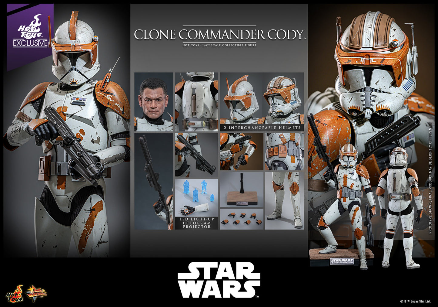 Hot Toys - MMS796 - Star Wars: Episode III Revenge of the Sith - Clone Commander Cody - 1/6 Scale Collectible Figure