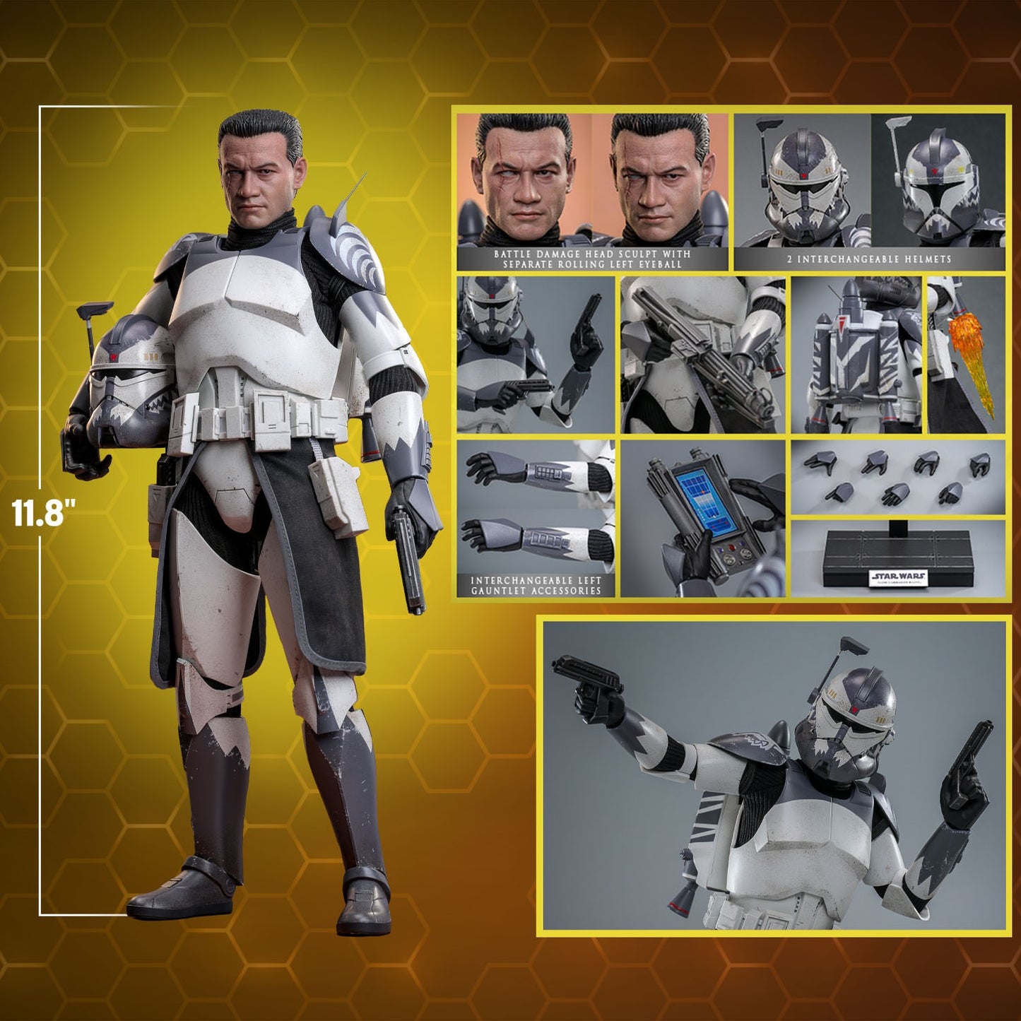 (Preorder) Hot Toys TMS141 Star Wars : The Clone Wars [Clone Commander Wolffe] 1/6th scale Collectible Figure