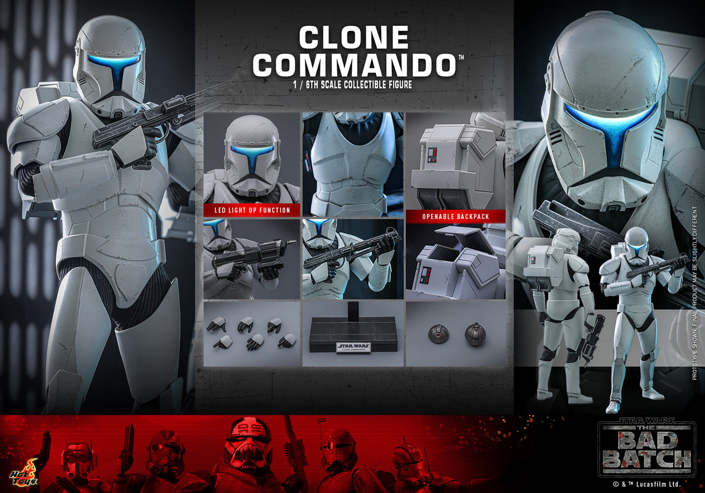 (Preorder) Hot Toys TMS131 Star Wars [The Bad Batch Clone Commando] 1/6 Scale Collectible Figure