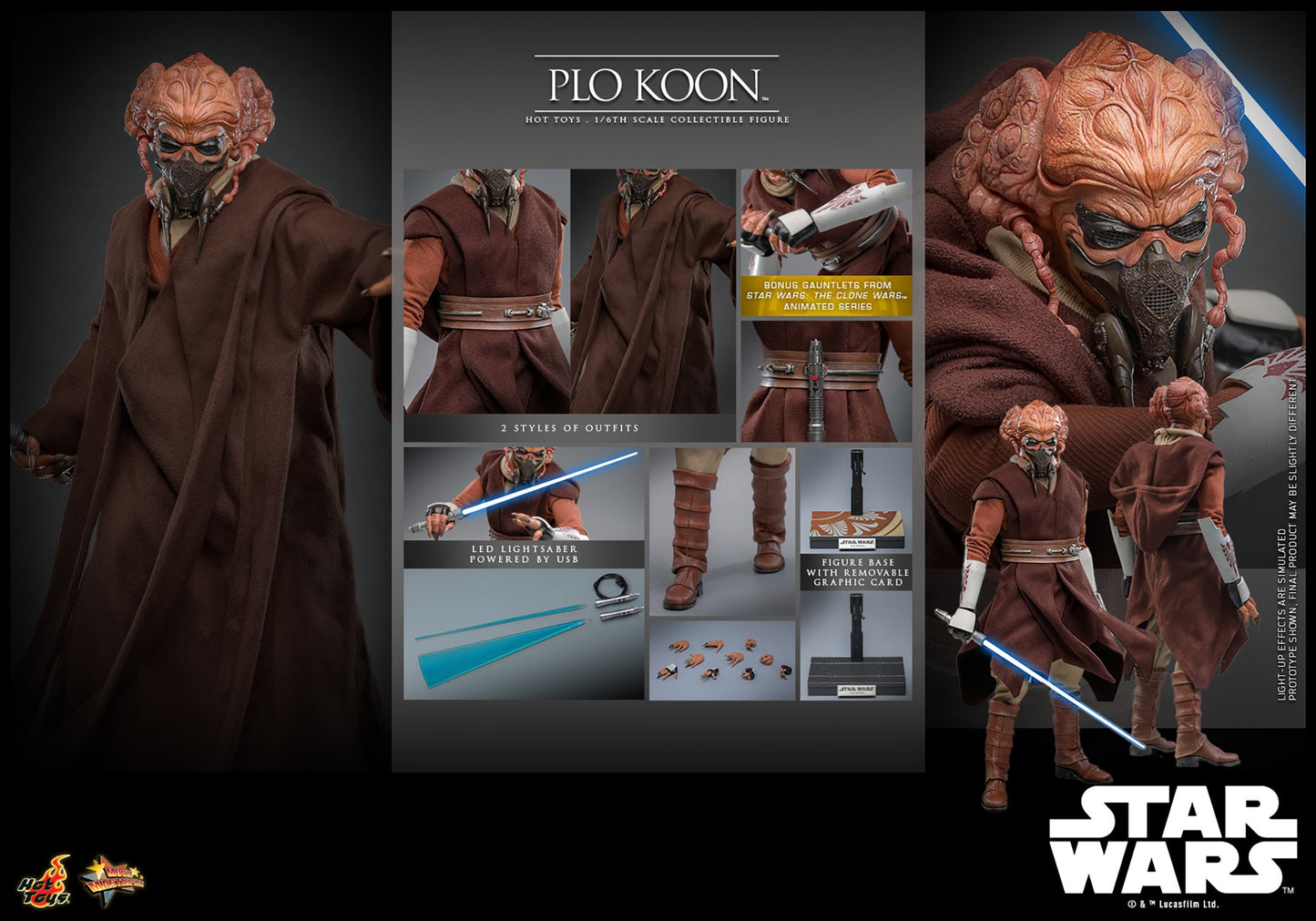 (Preorder) Hot Toys MMS785 Star Wars: Episode III Revenge of the Sith [Plo Koon] 1/6 Scale Collectible Figure