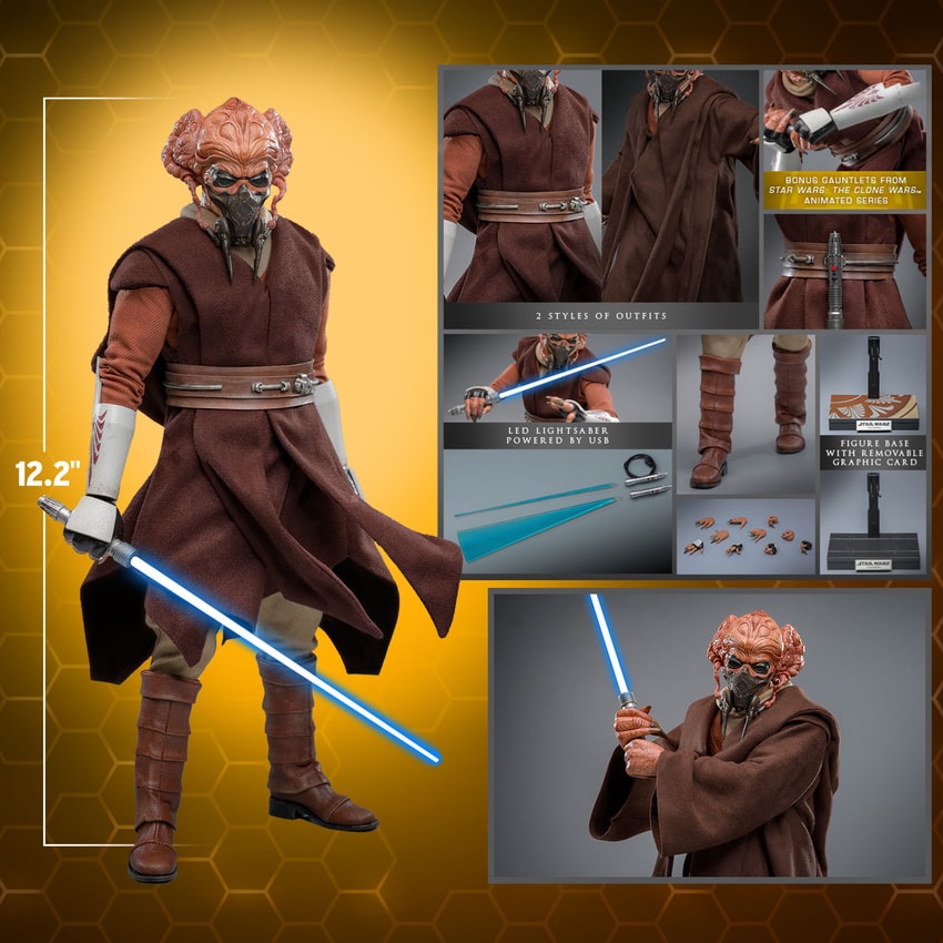 (Preorder) Hot Toys MMS785 Star Wars: Episode III Revenge of the Sith [Plo Koon] 1/6 Scale Collectible Figure