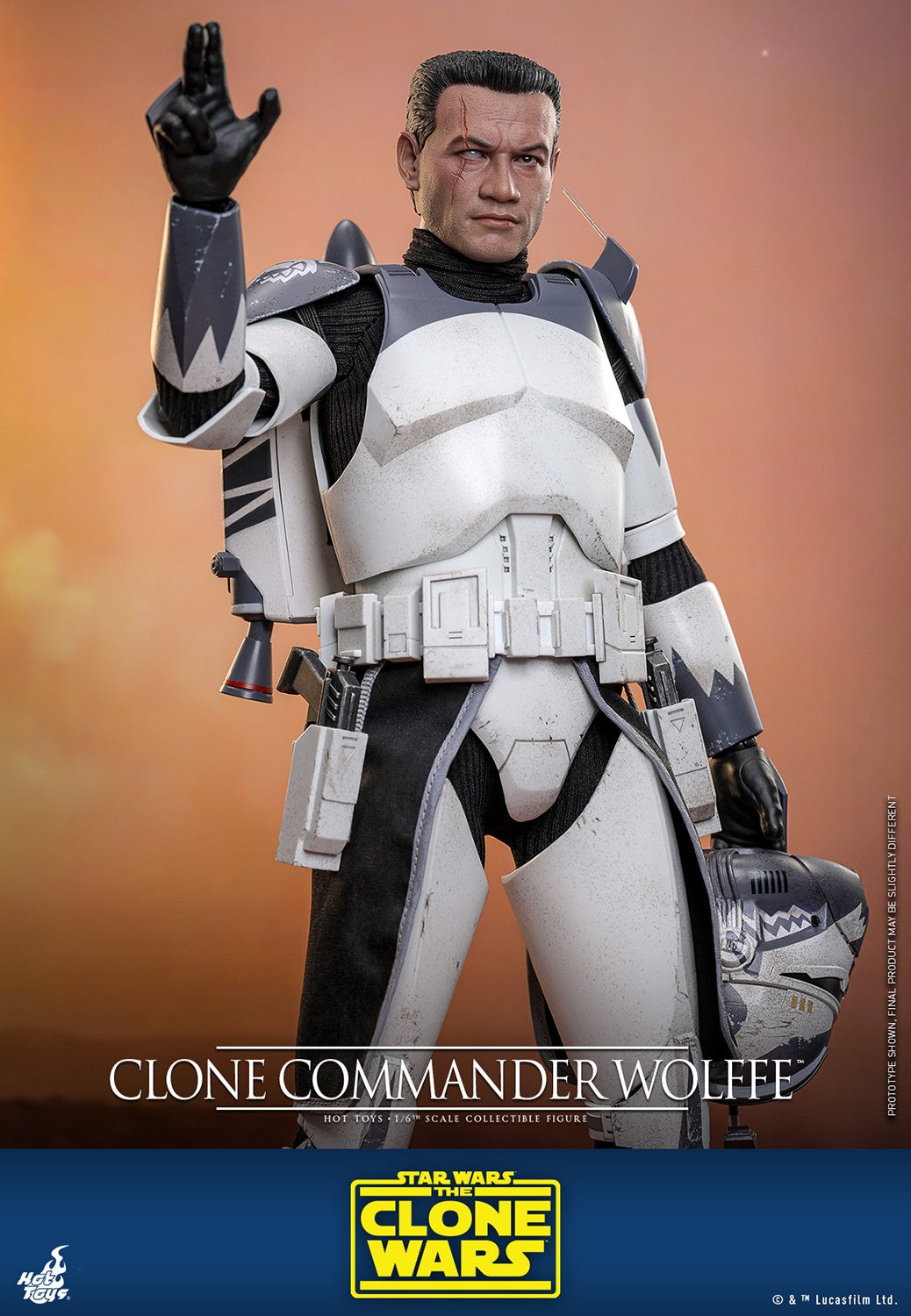 (Preorder) Hot Toys TMS141 Star Wars : The Clone Wars [Clone Commander Wolffe] 1/6th scale Collectible Figure