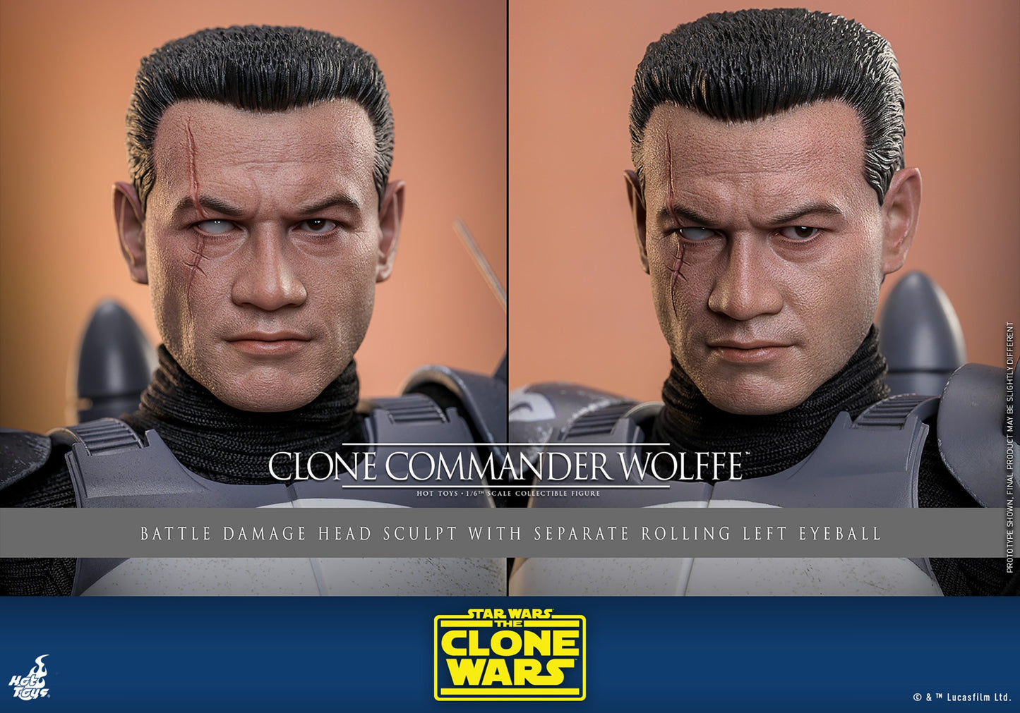 (Preorder) Hot Toys TMS141 Star Wars : The Clone Wars [Clone Commander Wolffe] 1/6th scale Collectible Figure