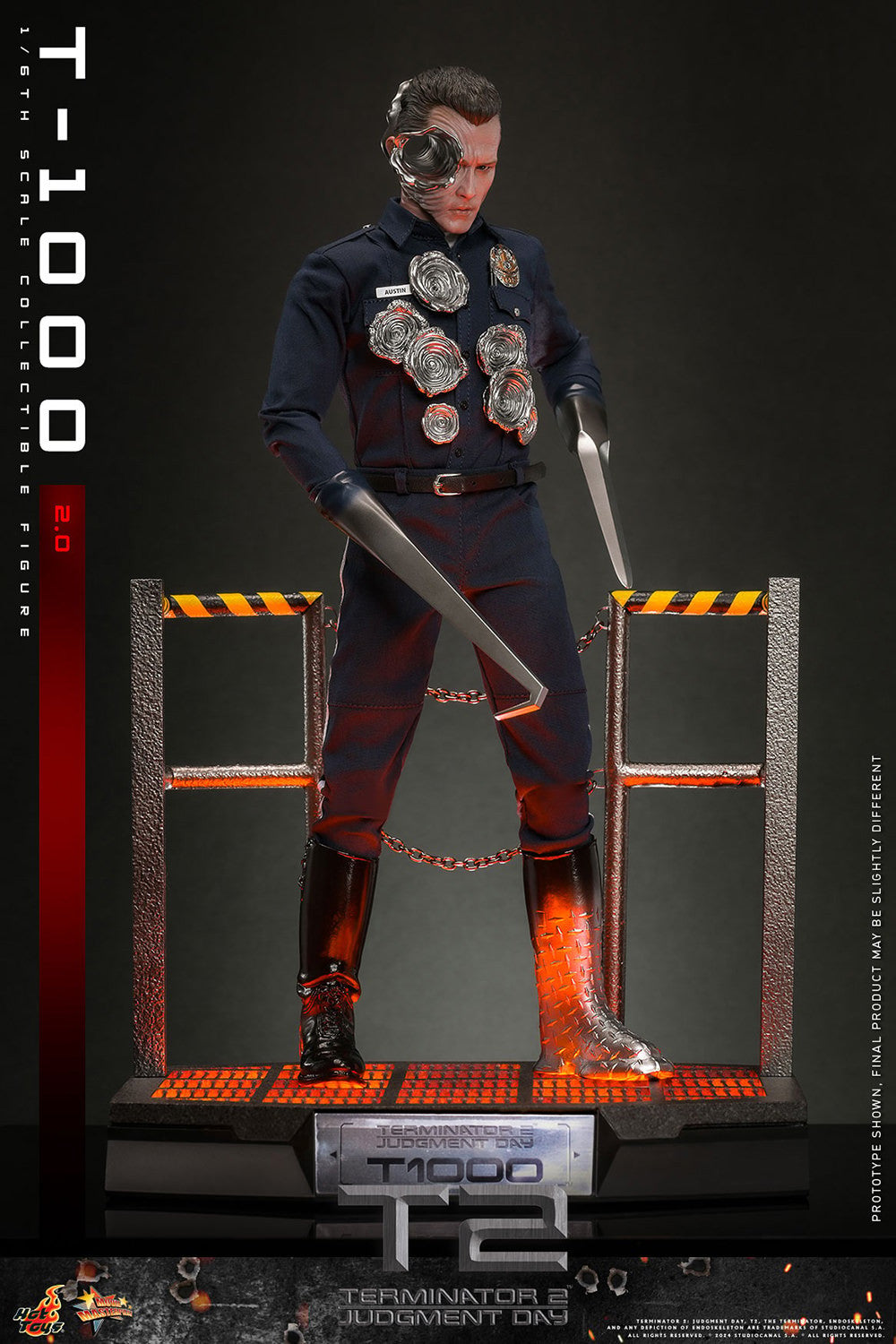 Hot Toys MMS774 Terminator 2 Judgement Day [T1000 (2.0)] 1/6 Scale Collectible Figure