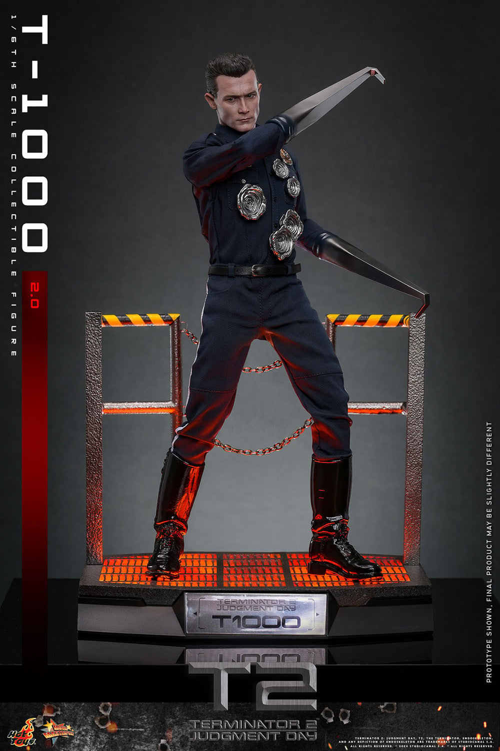 Hot Toys MMS774 Terminator 2 Judgement Day [T1000 (2.0)] 1/6 Scale Collectible Figure