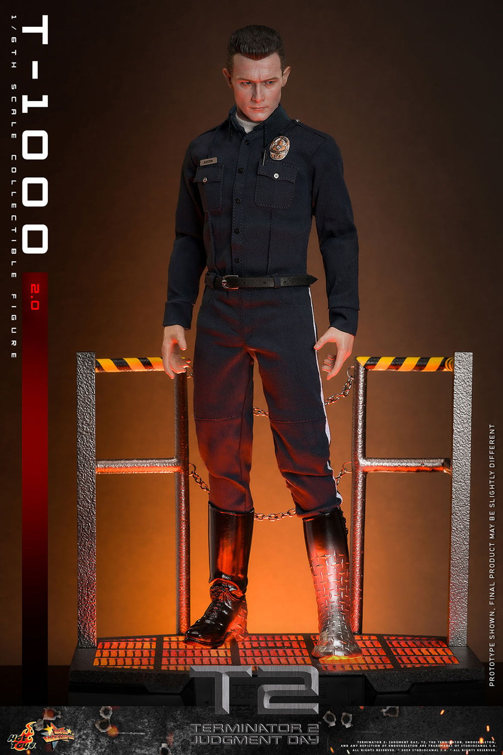 Hot Toys MMS774 Terminator 2 Judgement Day [T1000 (2.0)] 1/6 Scale Collectible Figure