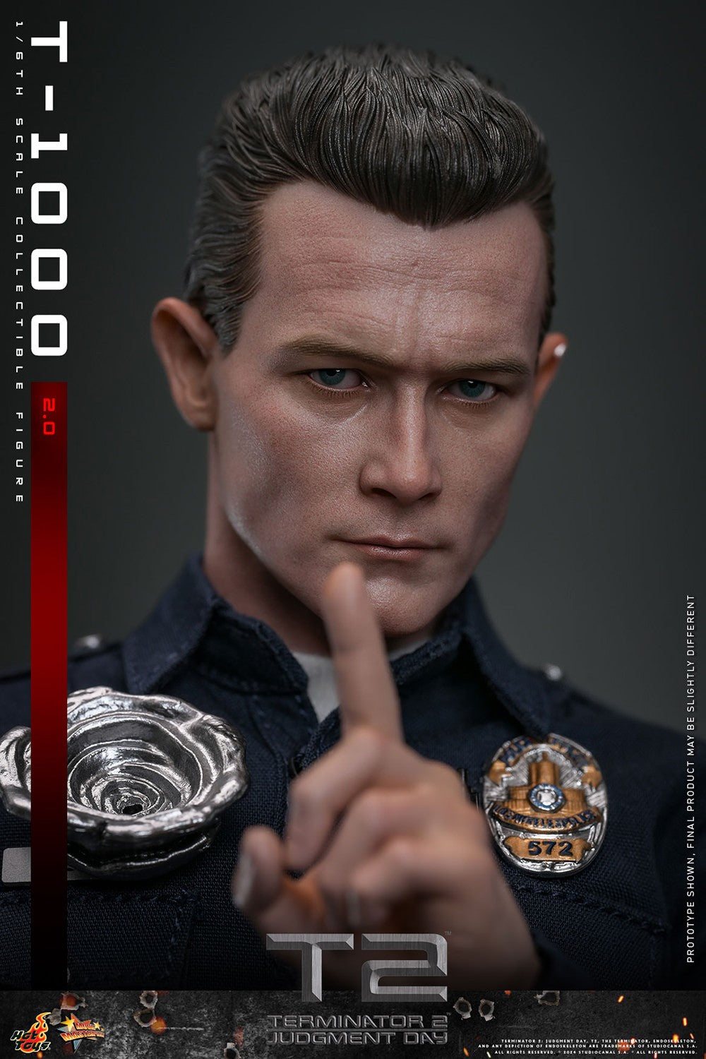 Hot Toys MMS774 Terminator 2 Judgement Day [T1000 (2.0)] 1/6 Scale Collectible Figure