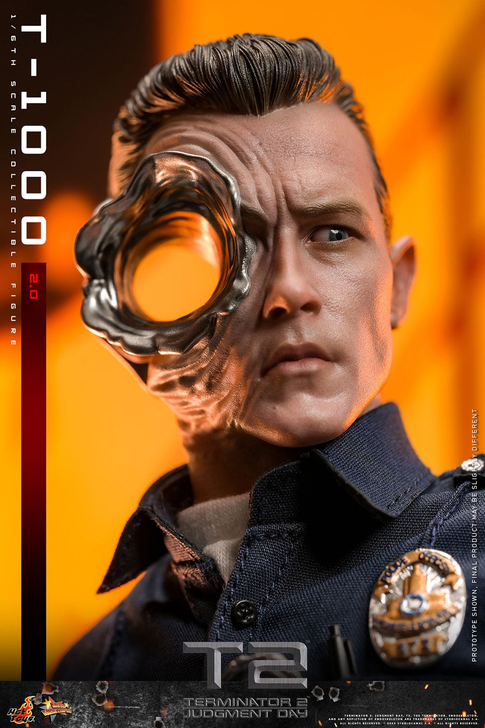 Hot Toys MMS774 Terminator 2 Judgement Day [T1000 (2.0)] 1/6 Scale Collectible Figure