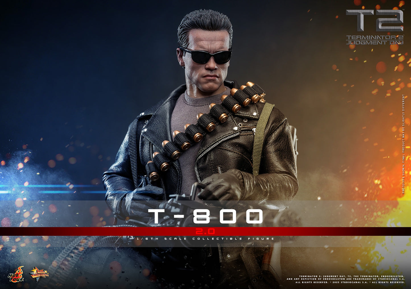 (Preorder) Hot Toys MMS795 Terminator 2: Judgment Day [T-800 (2.0)] 1/6 Scale Collectible Figure