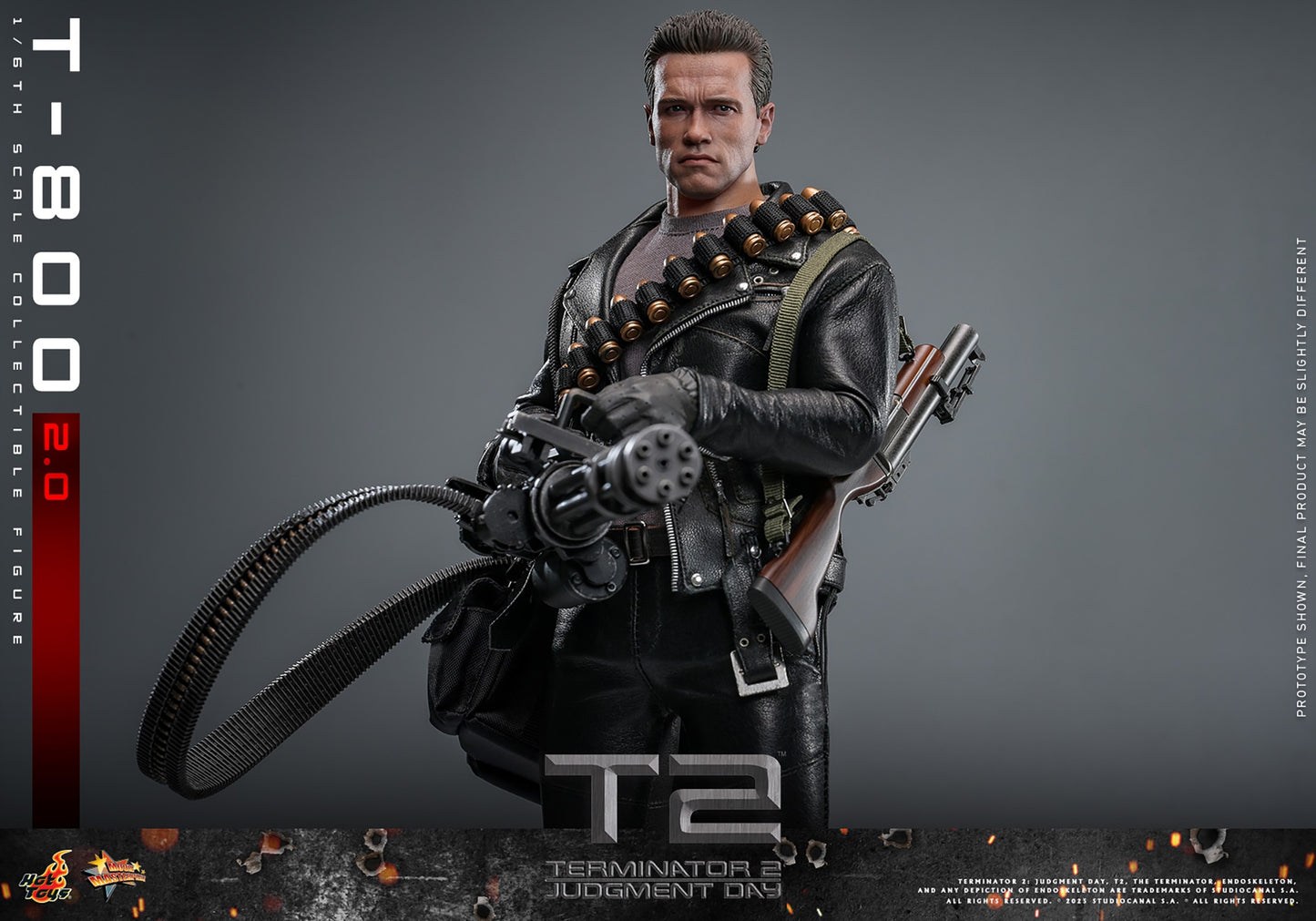(Preorder) Hot Toys MMS795 Terminator 2: Judgment Day [T-800 (2.0)] 1/6 Scale Collectible Figure