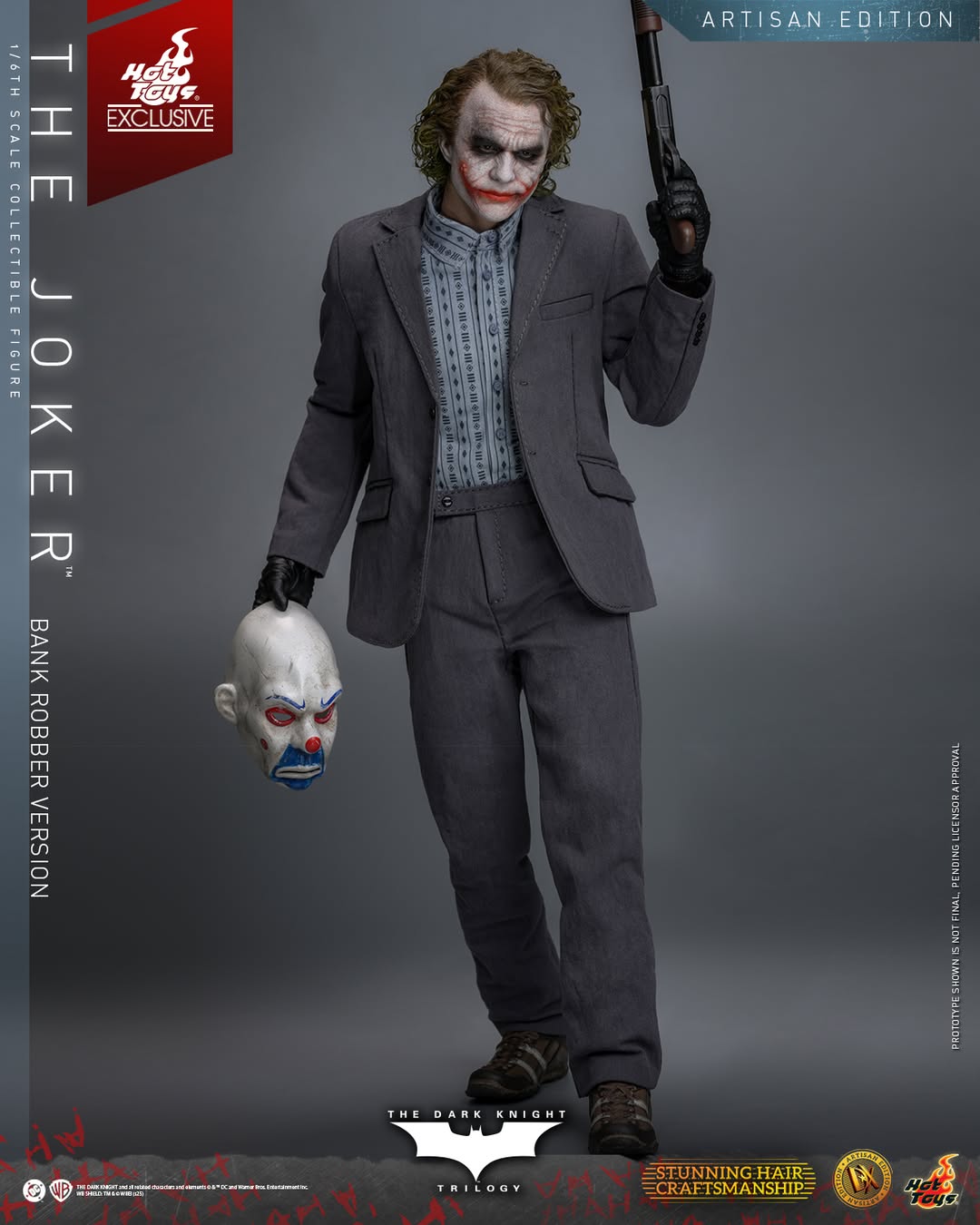 (Preorder) Hot Toys DX51AE The Dark Knight [The Joker] (Bank Robber Version) (Artisan Edition) [Hot Toys Exclusive] 1/6th scale Collectible Figure