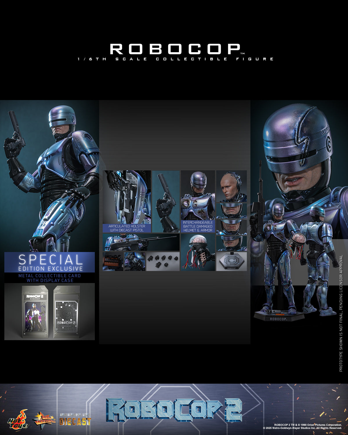 (Preorder) Hot Toys MMS827B RoboCop 2 [RoboCop](Special Edition) 1/6th Scale Collectible Figure