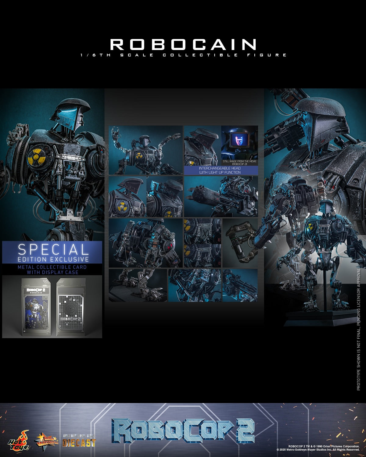 (Preorder) Hot Toys MMS828B RoboCop 2 [RoboCain] (Special Edition) 1/6th scale Collectible Figure