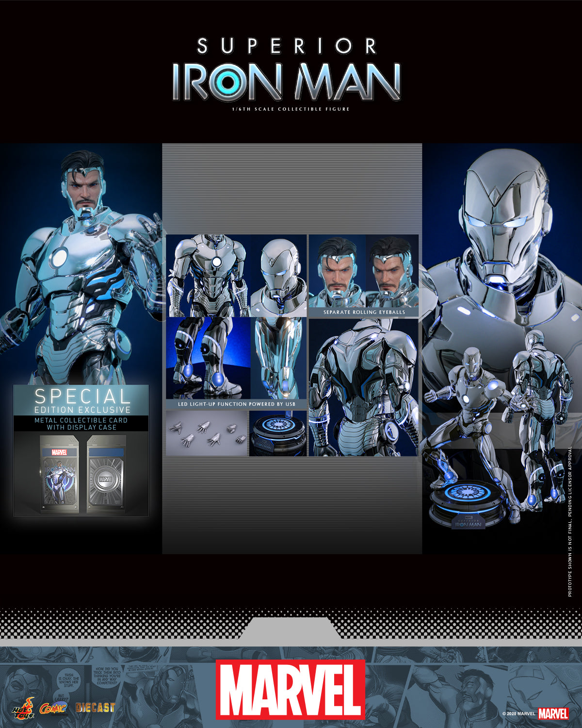 (Preorder) Hot Toys CMS026D73B Marvel Comics [Superior Iron Man] 1/6th scale Collectible Figure