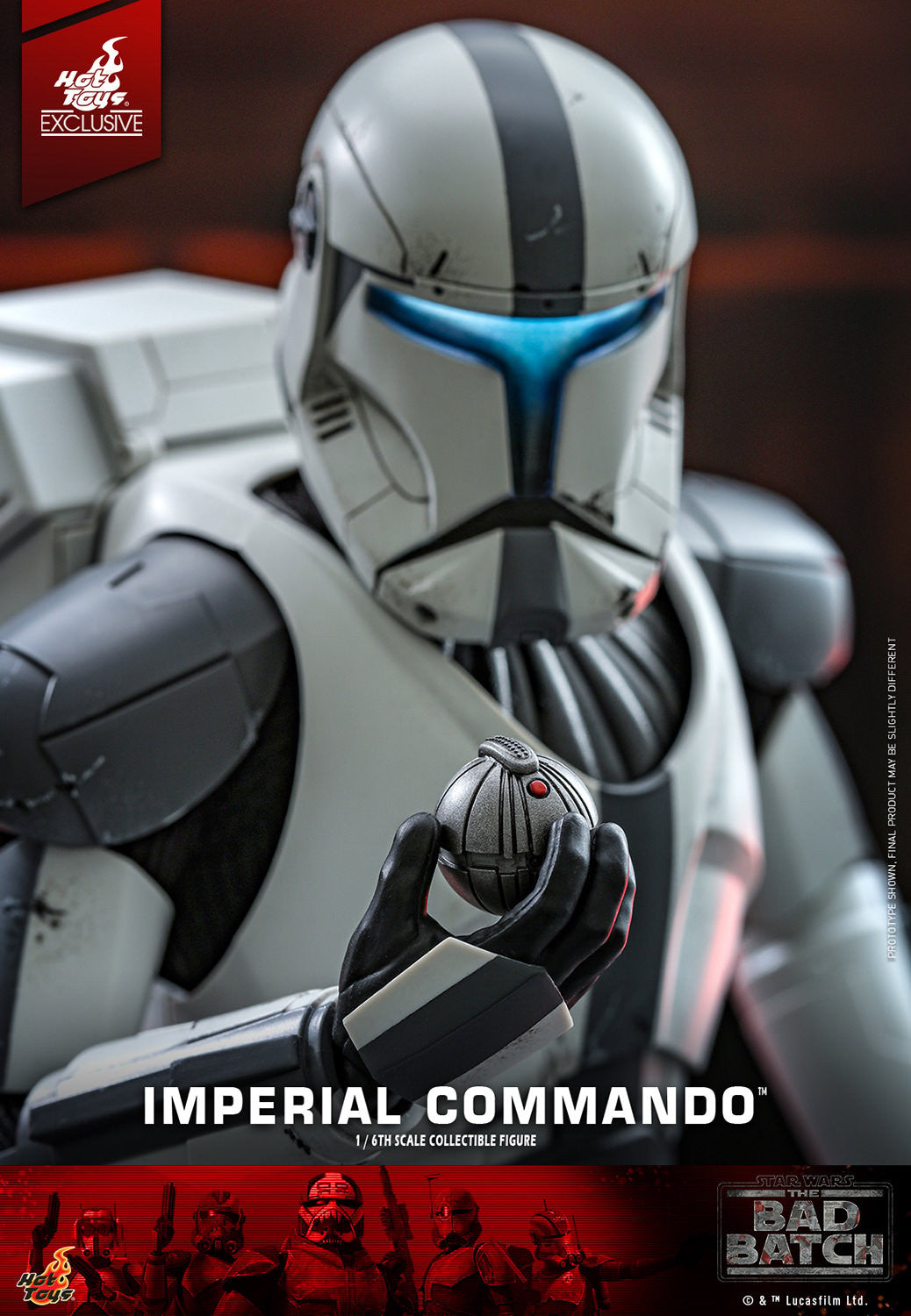 Hot Toys TMS128 Star Wars The Bad Batch Imperial Commando - 1/6 Scale Collectible Figure (Exclusive Limited Edition)