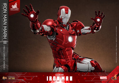 Hot Toys - MMS744 Ironman Mark III (Red & Chrome Version) Exclusive Limited Edition - 1/6 Scale Collectible Figure