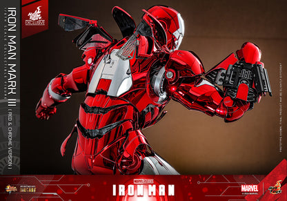 Hot Toys - MMS744 Ironman Mark III (Red & Chrome Version) Exclusive Limited Edition - 1/6 Scale Collectible Figure