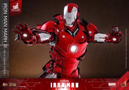 Hot Toys - MMS744 Ironman Mark III (Red & Chrome Version) Exclusive Limited Edition - 1/6 Scale Collectible Figure