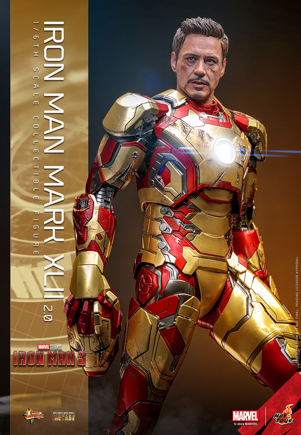 Hot Toys - MMS759 D66B-1 Ironman 3 - Ironman Mark 42 (2.0) (Deluxe Version) Special Edition - 1/6 Scale Collectible Figure