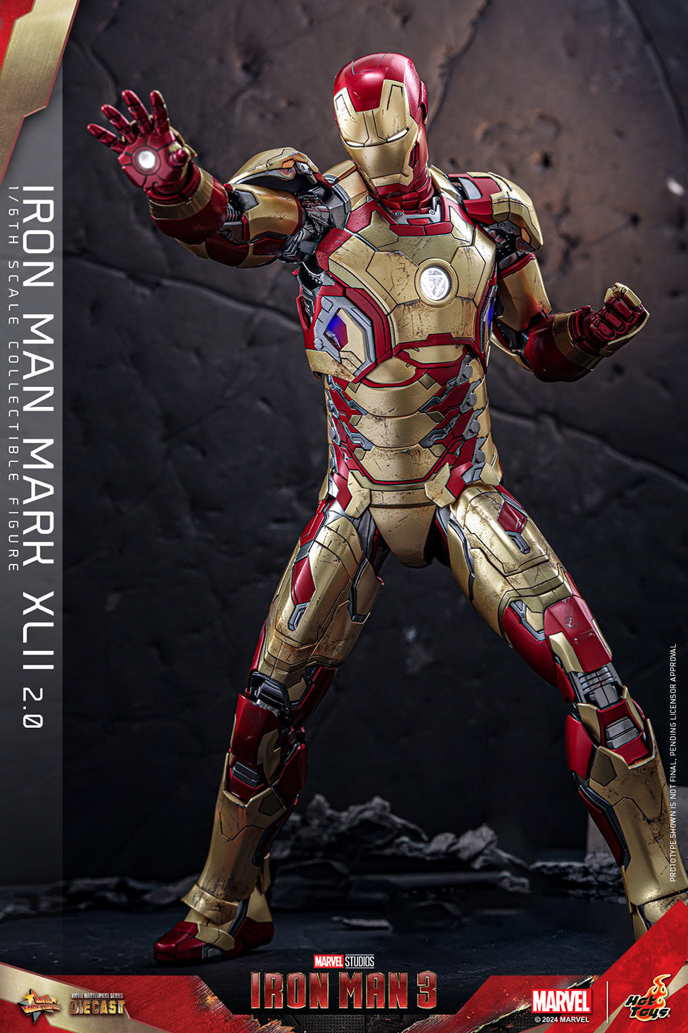 Hot Toys - MMS759 D66B-1 Ironman 3 - Ironman Mark 42 (2.0) (Deluxe Version) Special Edition - 1/6 Scale Collectible Figure