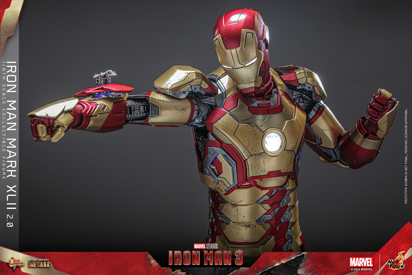 Hot Toys - MMS759 D66B-1 Ironman 3 - Ironman Mark 42 (2.0) (Deluxe Version) Special Edition - 1/6 Scale Collectible Figure