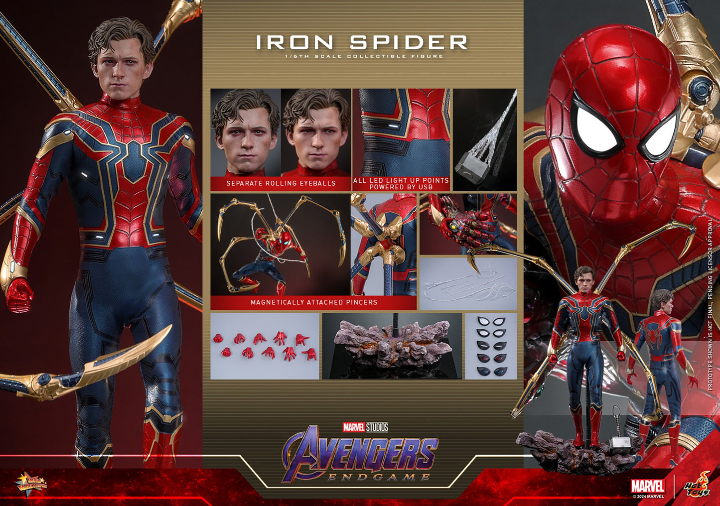 (Preorder) Hot Toys MMS762AE Marvel Avengers Endgame [Iron Spider] (Artisan Edition) (Special Edition) 1/6 Scale Collectible Figure
