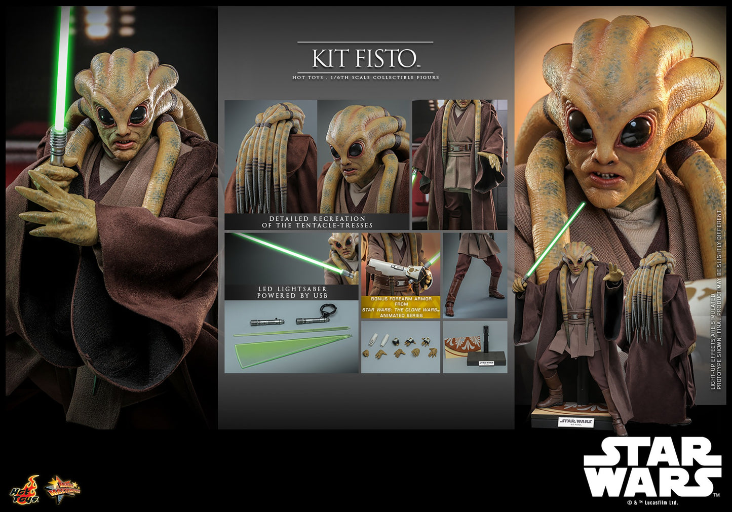 Hot Toys - MMS751 Star Wars Revenge of the Sith - Kit Fisto - 1/6 Scale Collectible Figure
