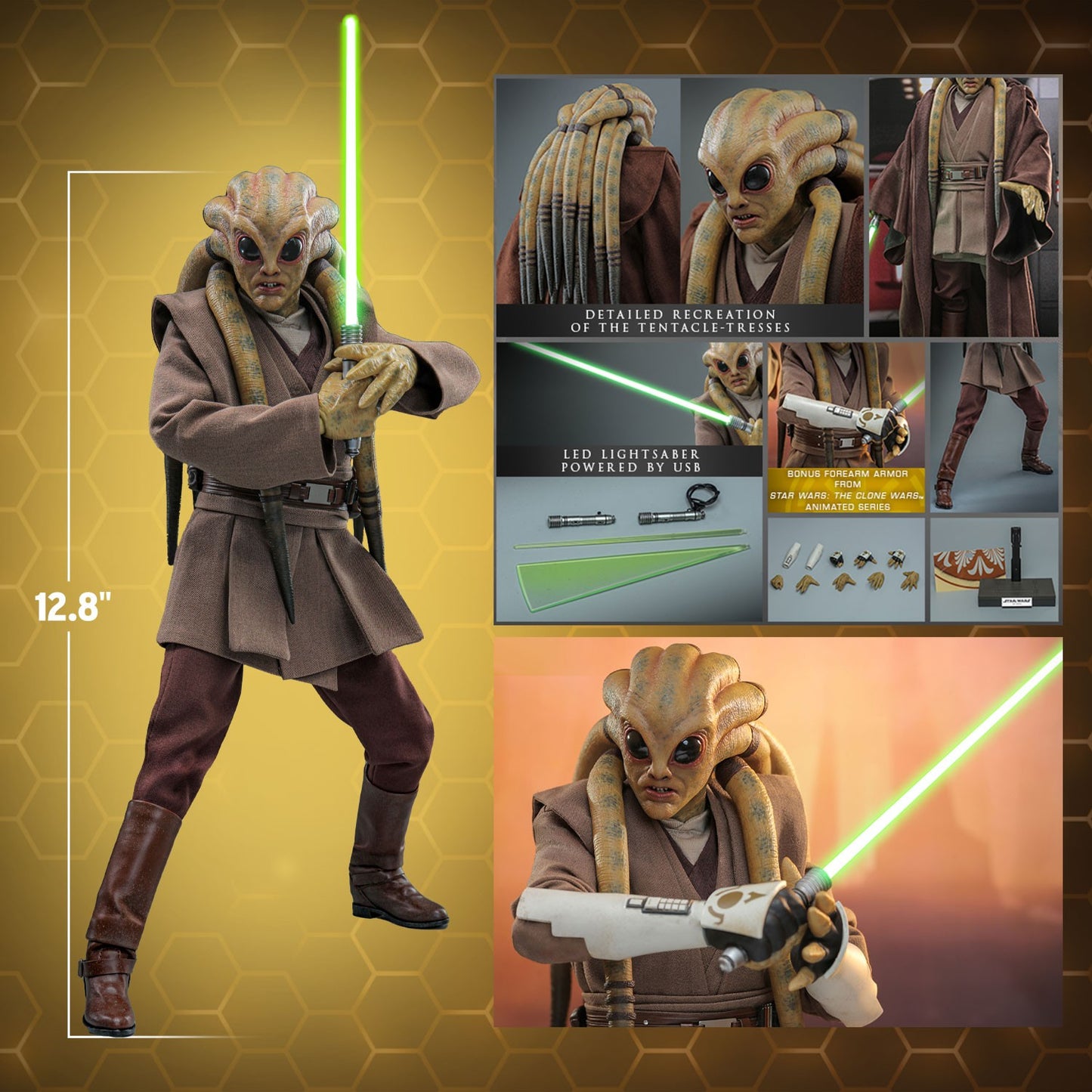Hot Toys - MMS751 Star Wars Revenge of the Sith - Kit Fisto - 1/6 Scale Collectible Figure