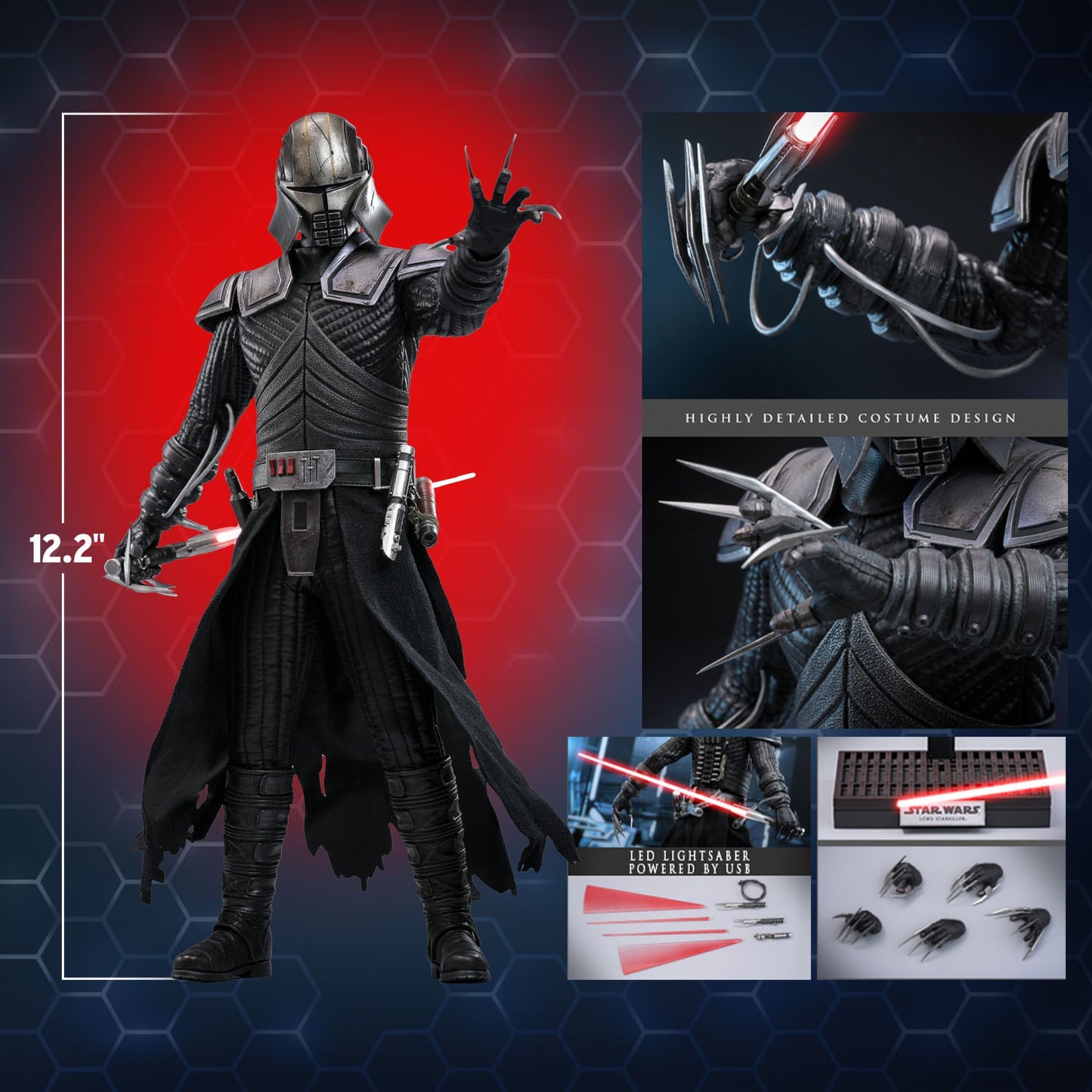 Hot Toys VGM63B Star Wars [Lord Starkiller] 1/6th Scale Collectible Figure (Exclusive Edition)