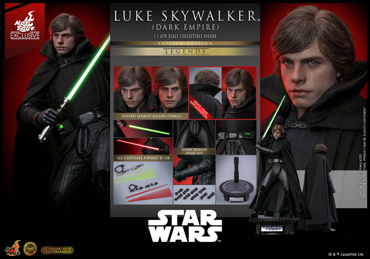 Hot Toys CMS020AE Star Wars™ [Luke Skywalker™] (Dark Empire) (Artisan Edition) 1/6 Scale Collectible Figure